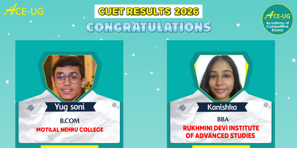 Ace-UG ncet result 2026 Yug Soni, Kanishka