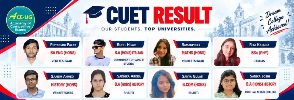CUET 2025 Results Toppers Ace UG