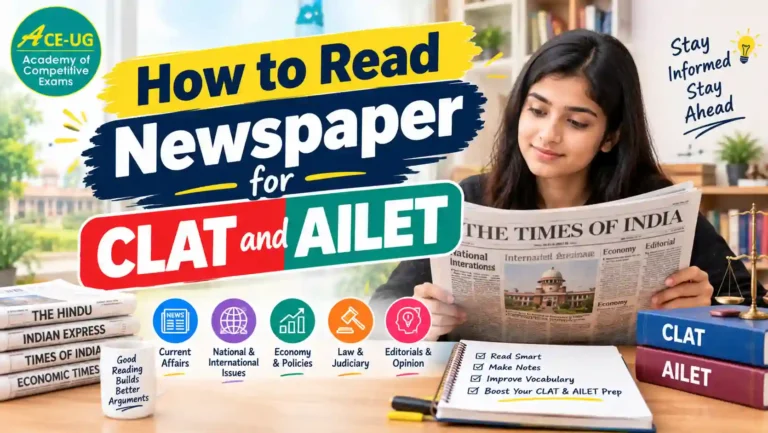 How to Read Newspaper for CLAT and AILET