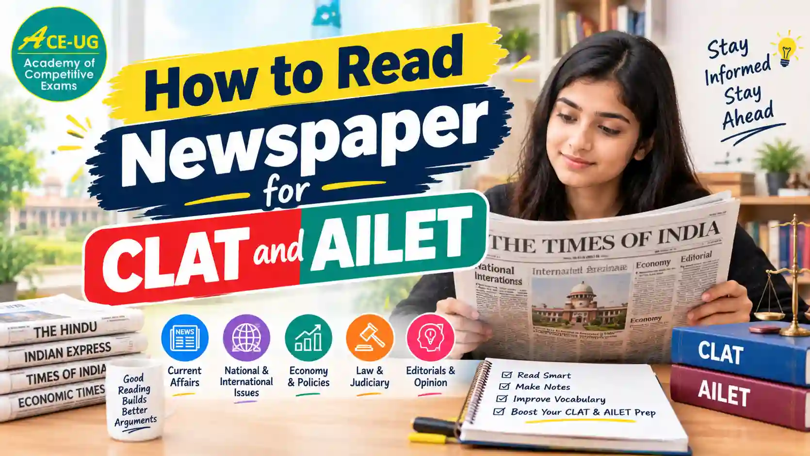 How to Read Newspaper for CLAT and AILET